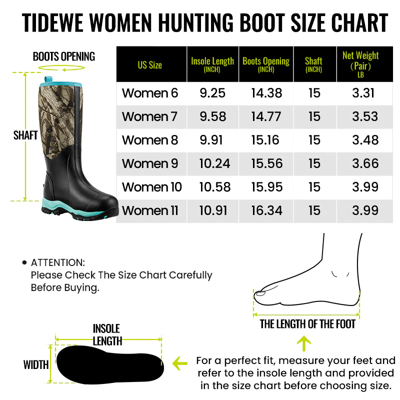 TideWe Hunting Boots for Women 15