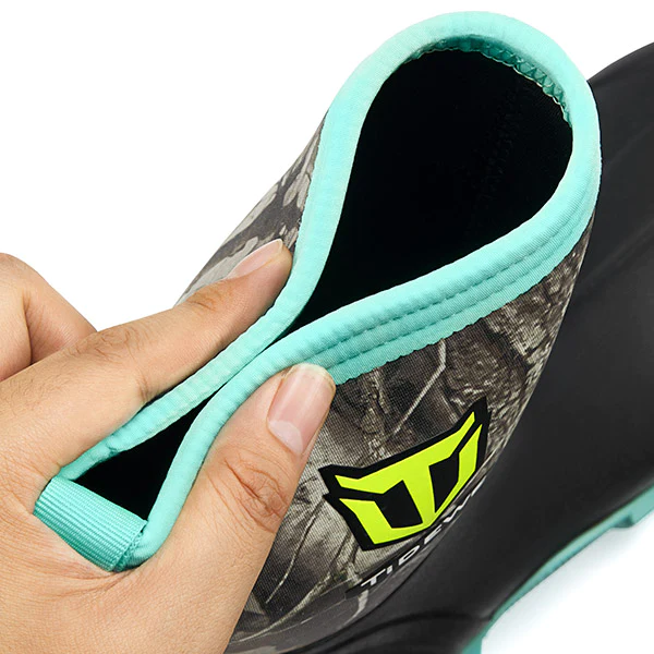 TideWe Women's Rubber Garden Boots, Neoprene Waterproof Insulated Mid Calf Hunting Boots and Rain Boot - TIDEWE WADERS
