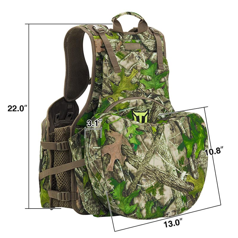 TideWe Turkey Hunting Vest With Seat Cushion and Game Pouch - TIDEWE WADERS