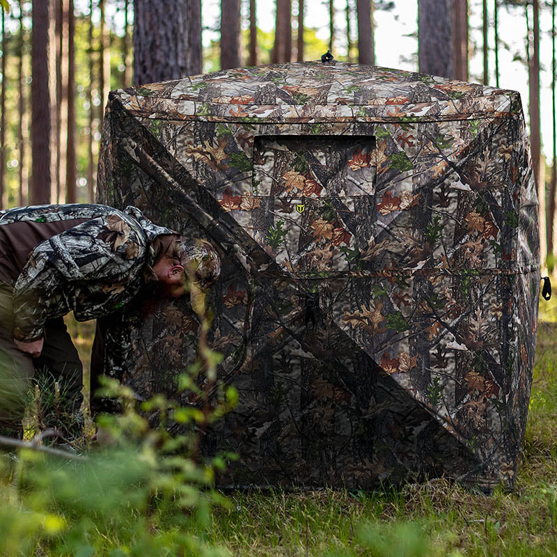 TIDEWE Blinds | See Through with Carrying Bag,  Pop Up Ground Blinds 270 Degree - TIDEWE WADERS