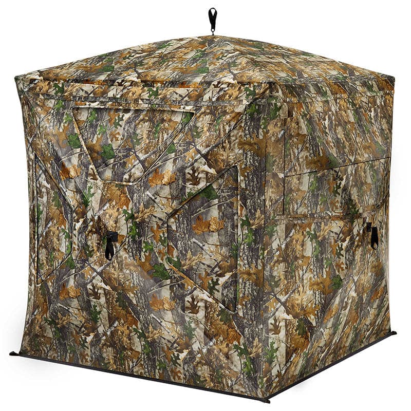 TIDEWE Blind 270°See Through with Silent Magnetic Door & Sliding Windows, 2-3 Person Pop Up Ground Blind with Carrying Bag - TIDEWE WADERS