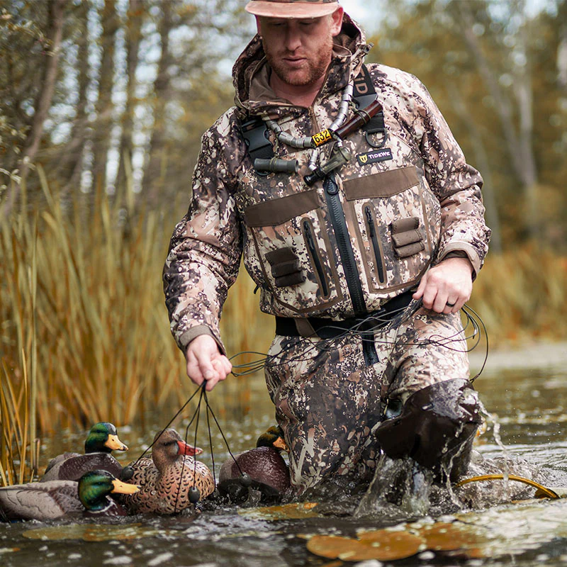 TideWe DeepWade Zip Waders Duck Hunting Breathable Chest Waders - TIDEWE WADERS