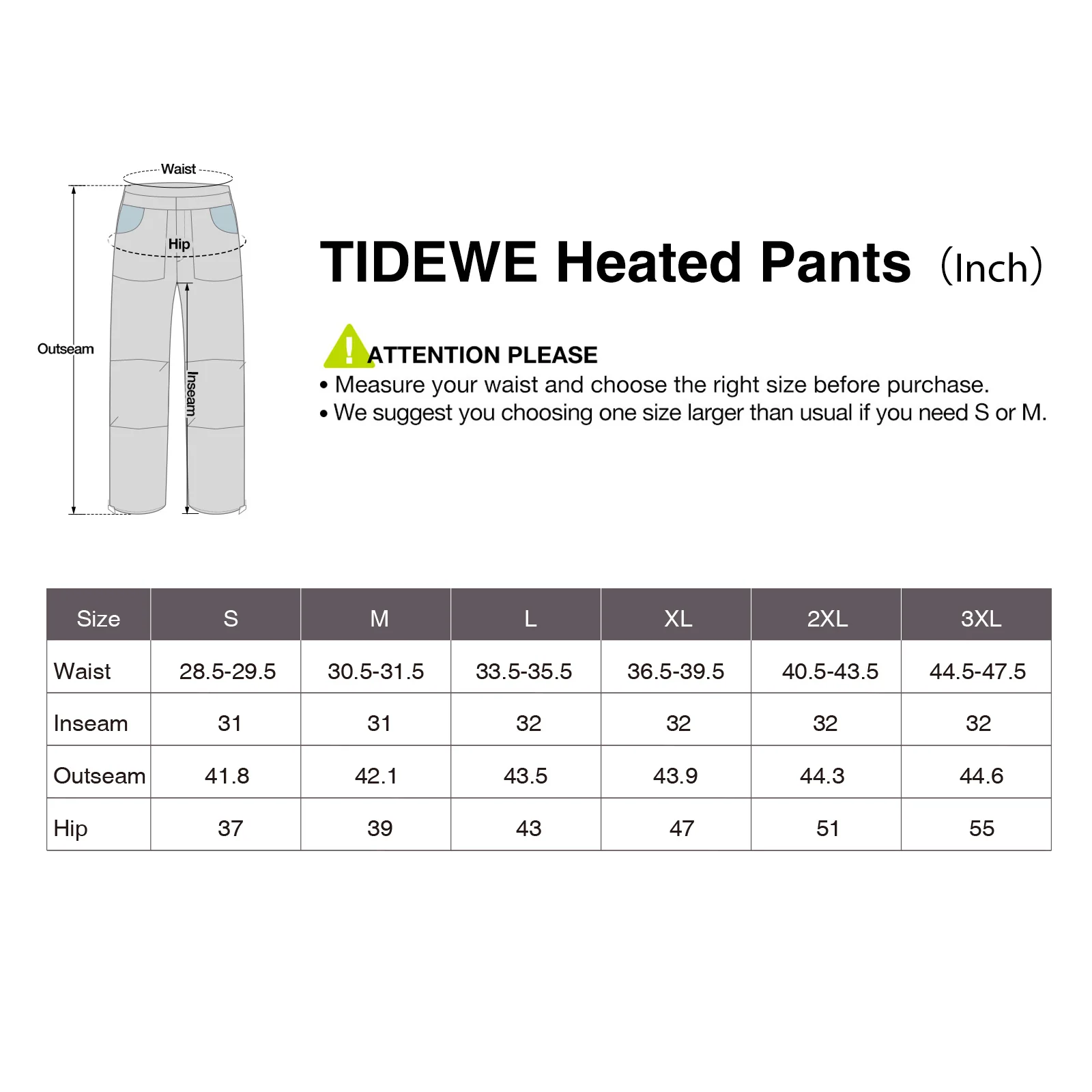 TideWe Hunting Pants Heated for Men with Battery Pack - TIDEWE WADERS