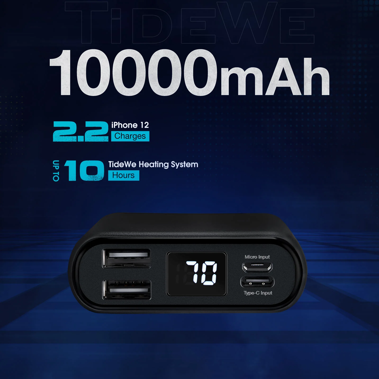 TideWe Power Bank, Rechargeable Battery Pack - TIDEWE WADERS