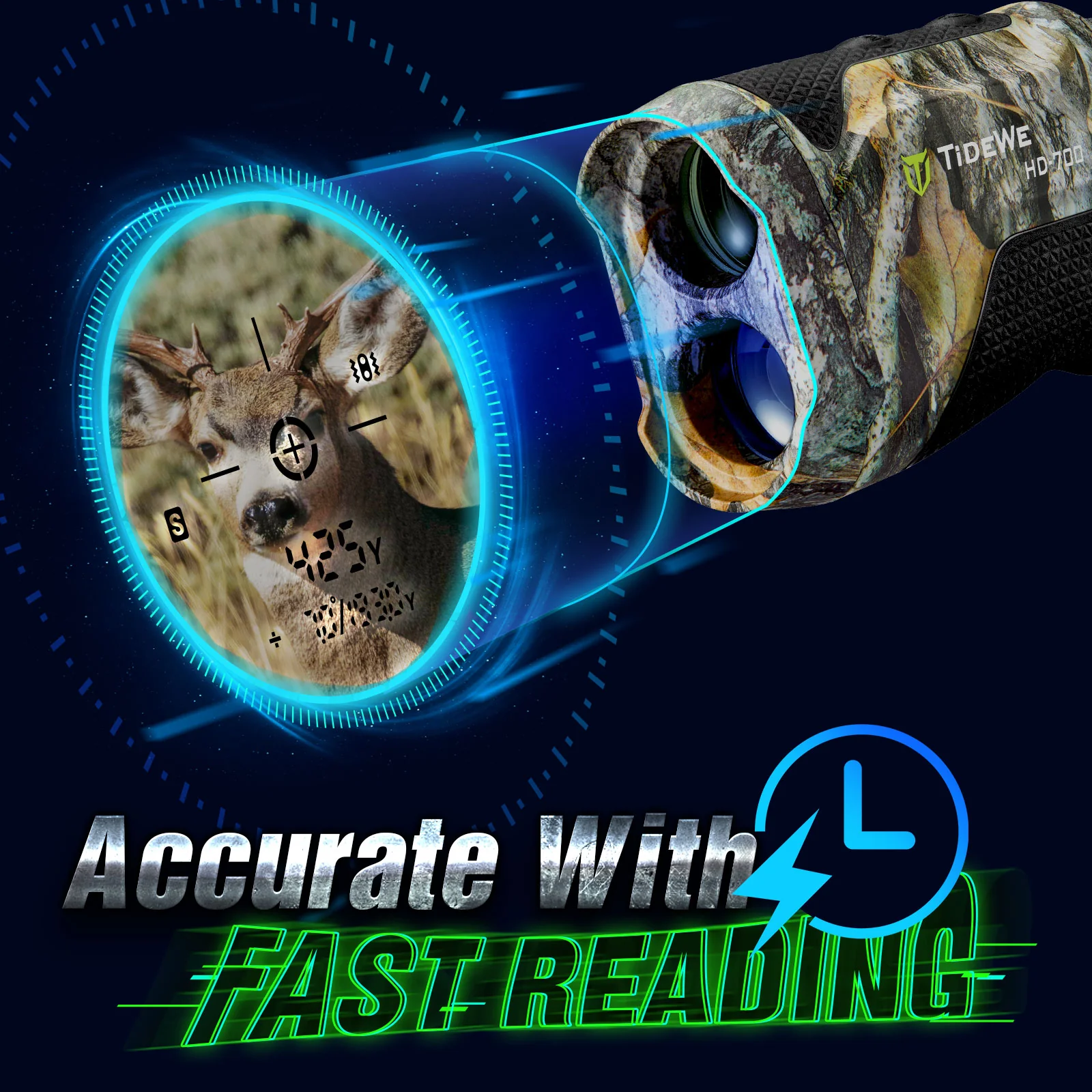 TideWe Rangefinder with LCD Display 700Y for Hunting and Golfing - TIDEWE WADERS