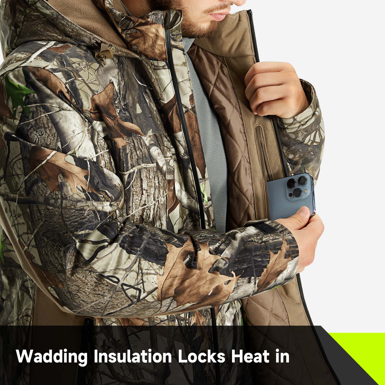 TideWe Altus Whitetail Ultra Silent Hunting Suit Men's Water Resistant Hunting Clothes - TIDEWE WADERS