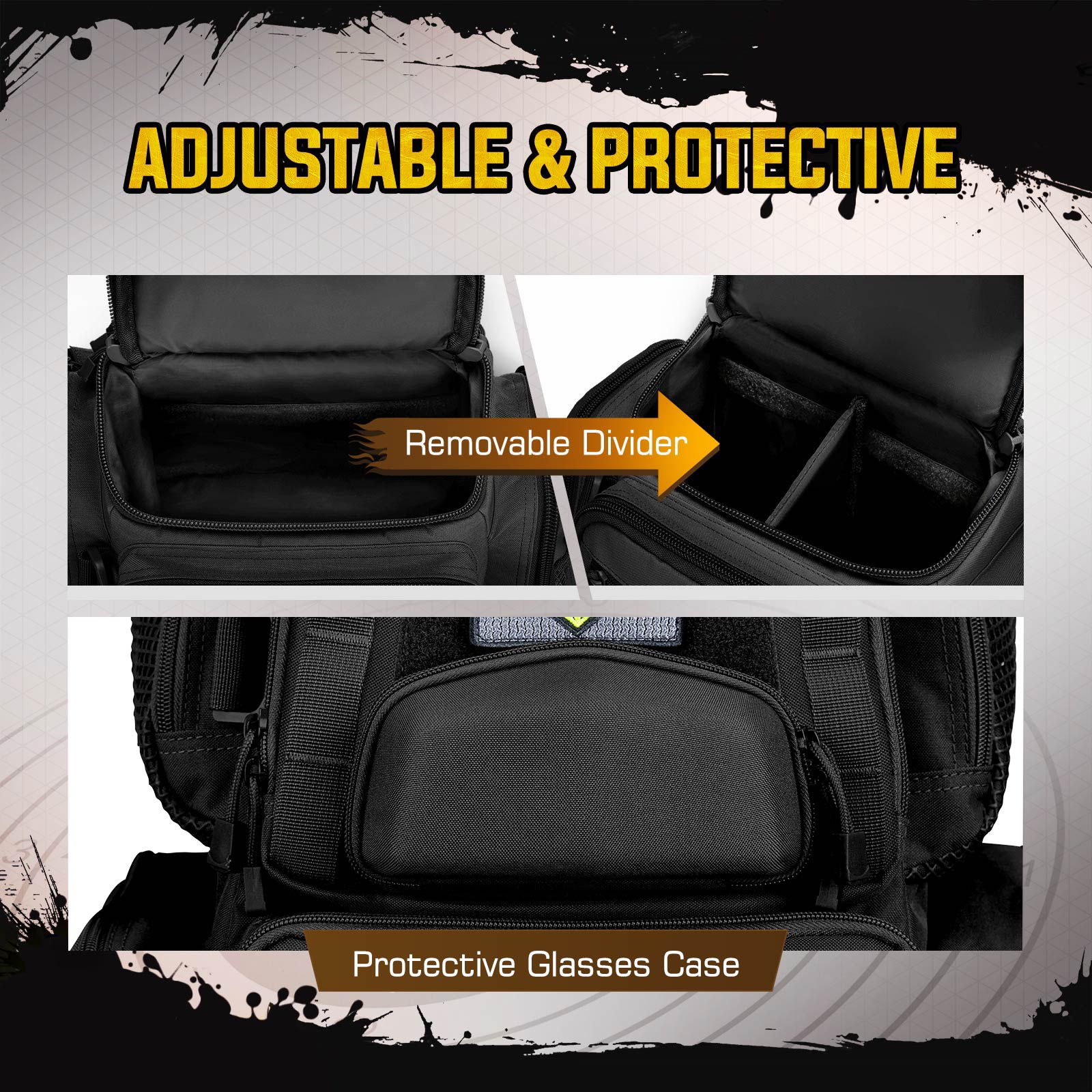 TideWe Range Backpack with Removable Divider, Carrier Range Pack with 4 Magazines Case & Hard Glasses Case - TIDEWE WADERS