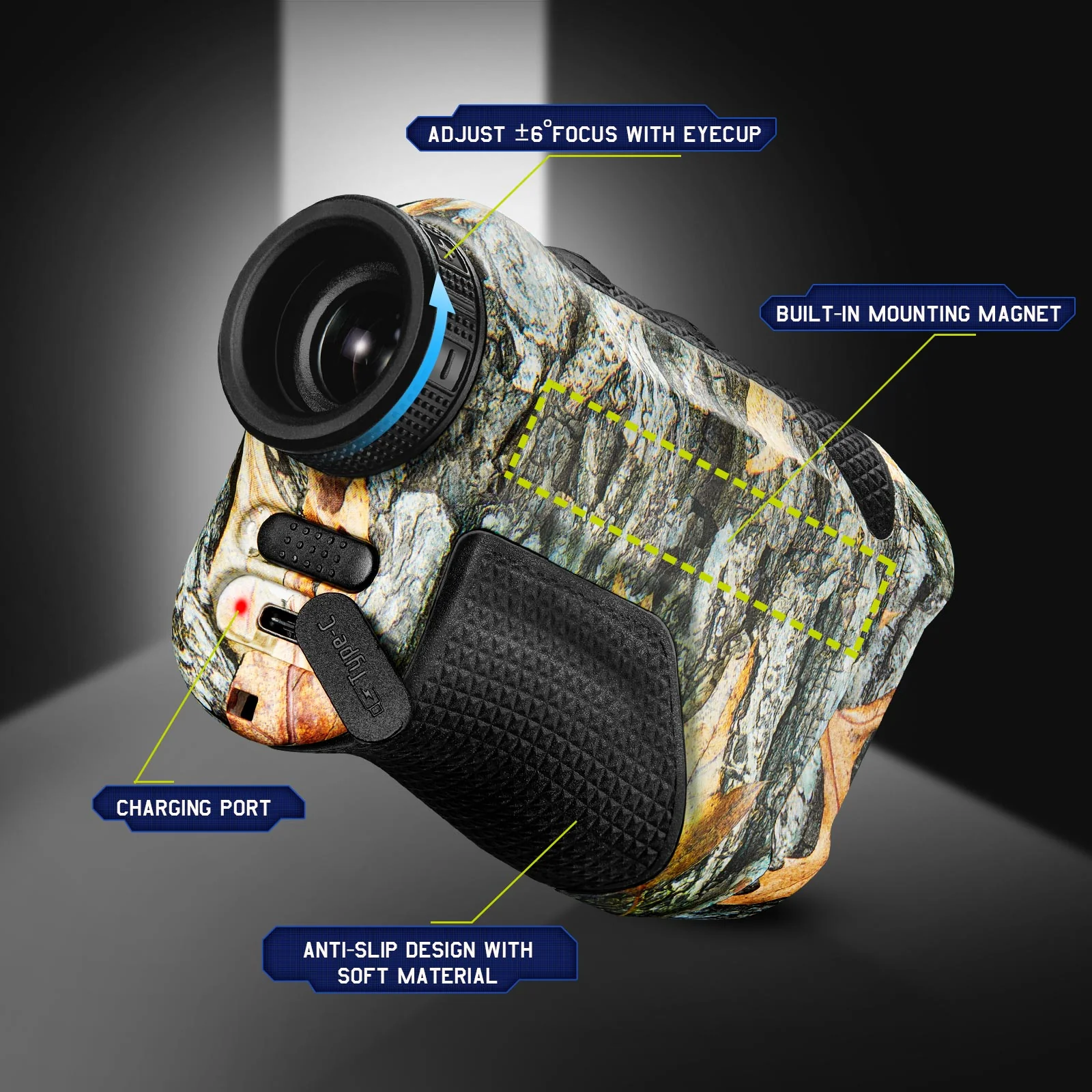 TideWe Rangefinder with LCD Display 700Y for Hunting and Golfing - TIDEWE WADERS