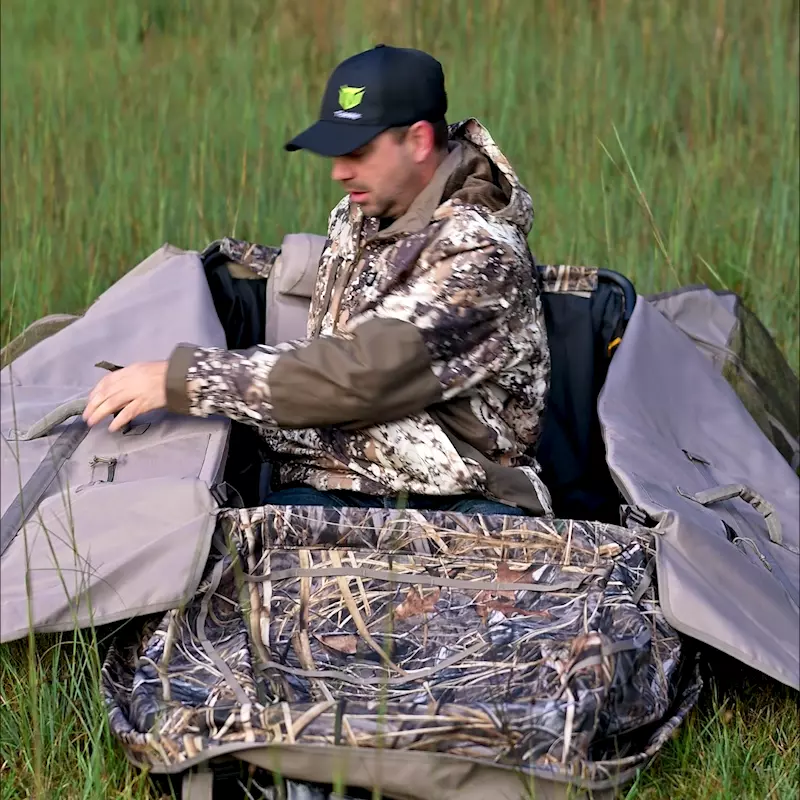 Tidewe Layout Blind with Adjustable Height Duck Hunting Blind - TIDEWE WADERS