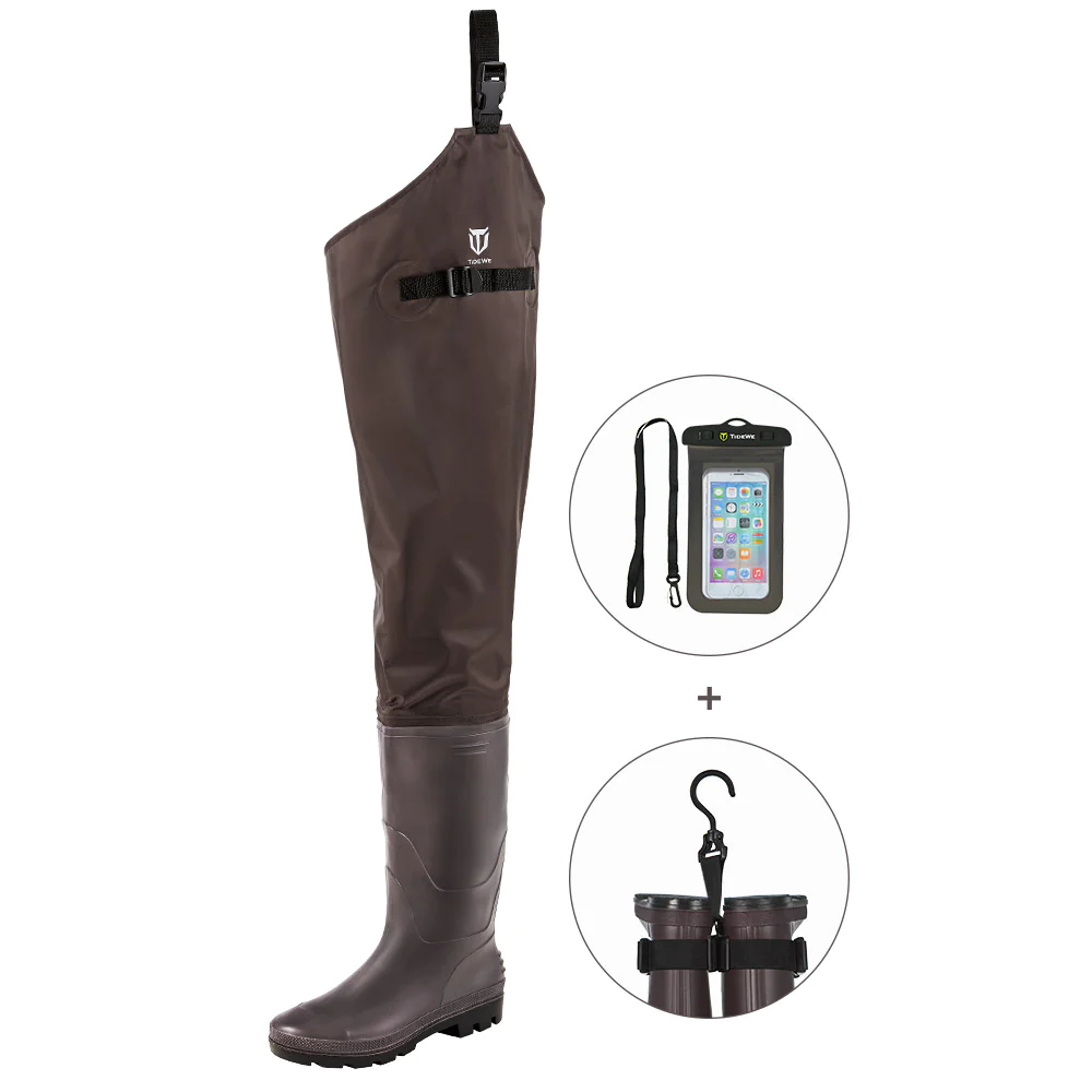 TideWe Hip Waders PVC Lightweight Fishing Hip Boots - TIDEWE WADERS