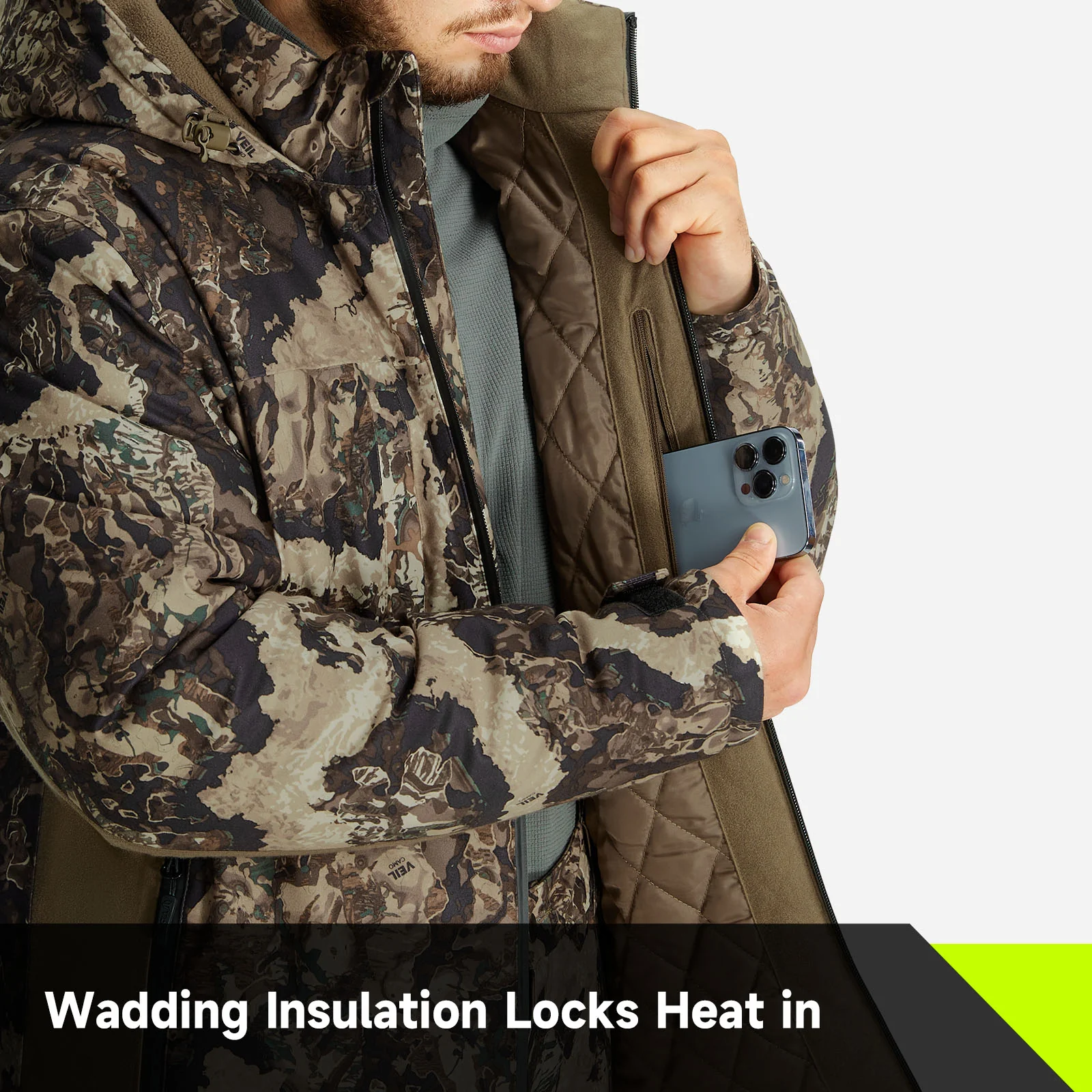 TideWe Altus Whitetail Ultra Silent Hunting Suit Men's Water Resistant Hunting Clothes - TIDEWE WADERS