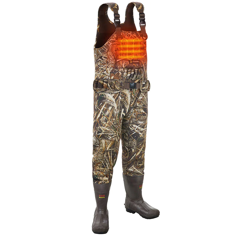 TIDEWE Chest Waders 800G Insulation, Heated Realtree Max5 Neoprene Waders for Hunting&Fishing - TIDEWE WADERS