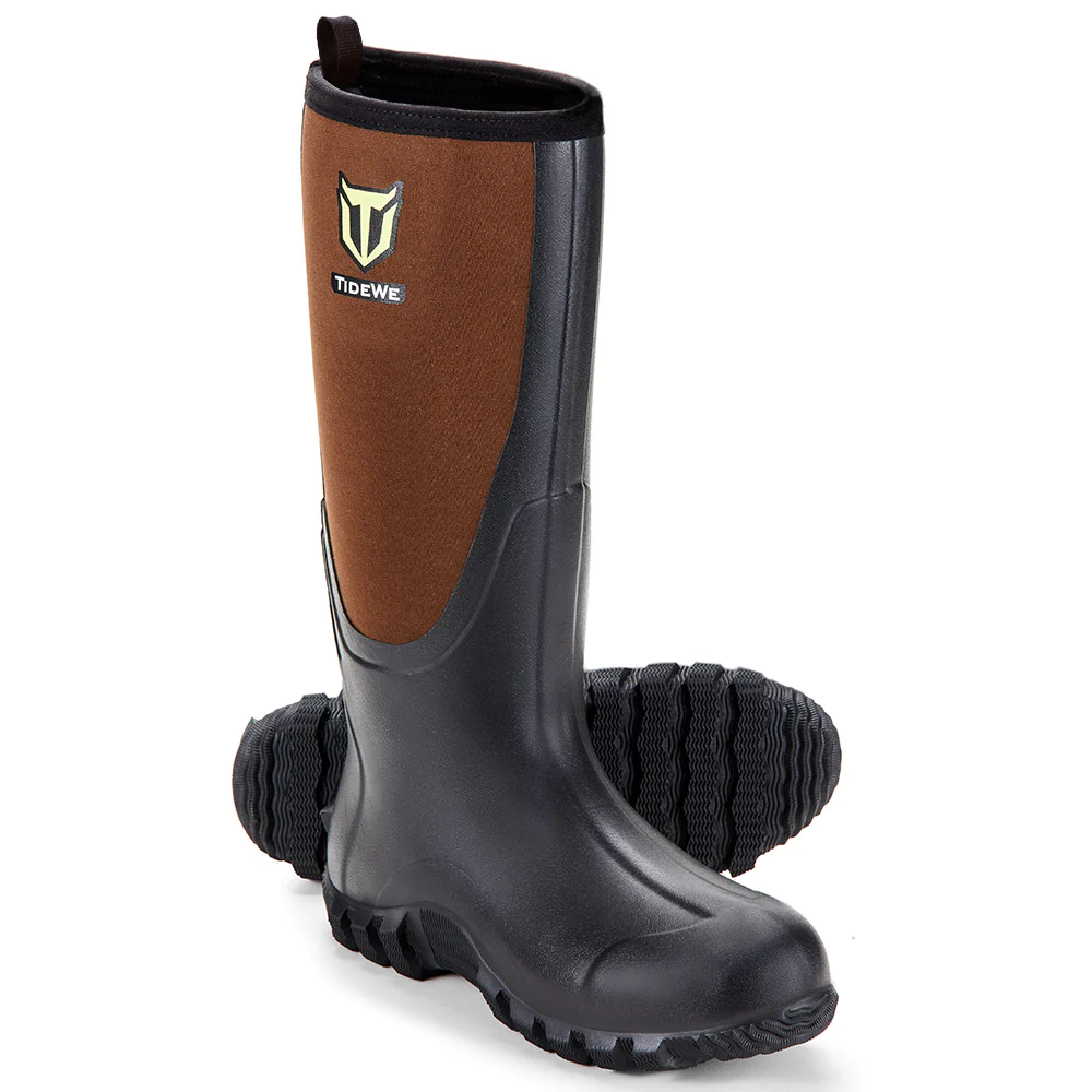 TideWe Rubber Boots for Men, Rain Boots with Steel Shank Neoprene - TIDEWE WADERS