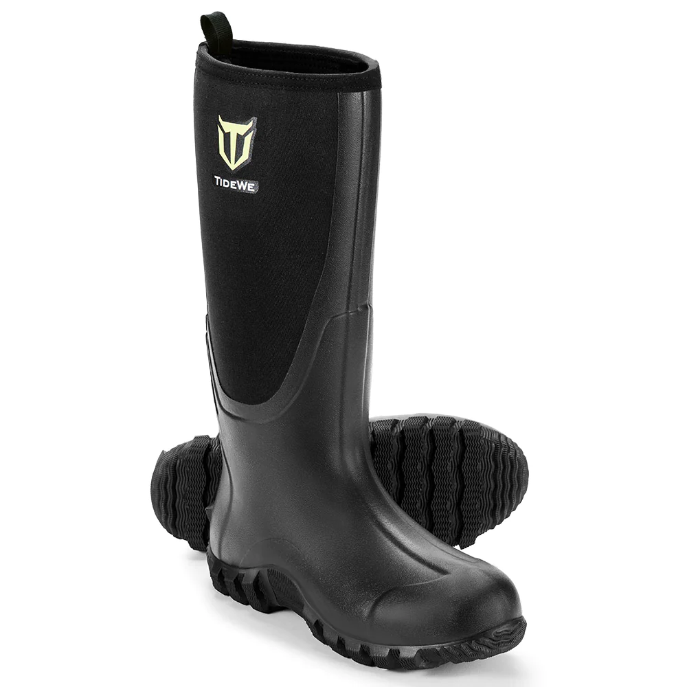 TideWe Rubber Boots for Men, Rain Boots with Steel Shank Neoprene - TIDEWE WADERS
