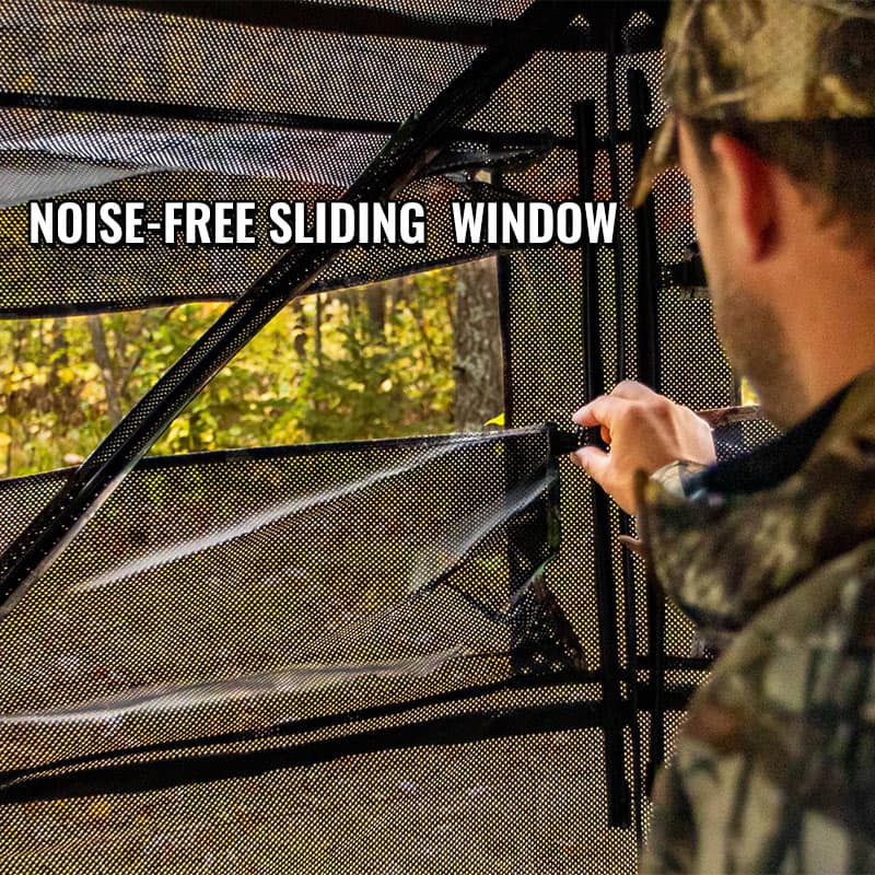 TIDEWE Blinds | See Through with Carrying Bag,  Pop Up Ground Blinds 270 Degree - TIDEWE WADERS