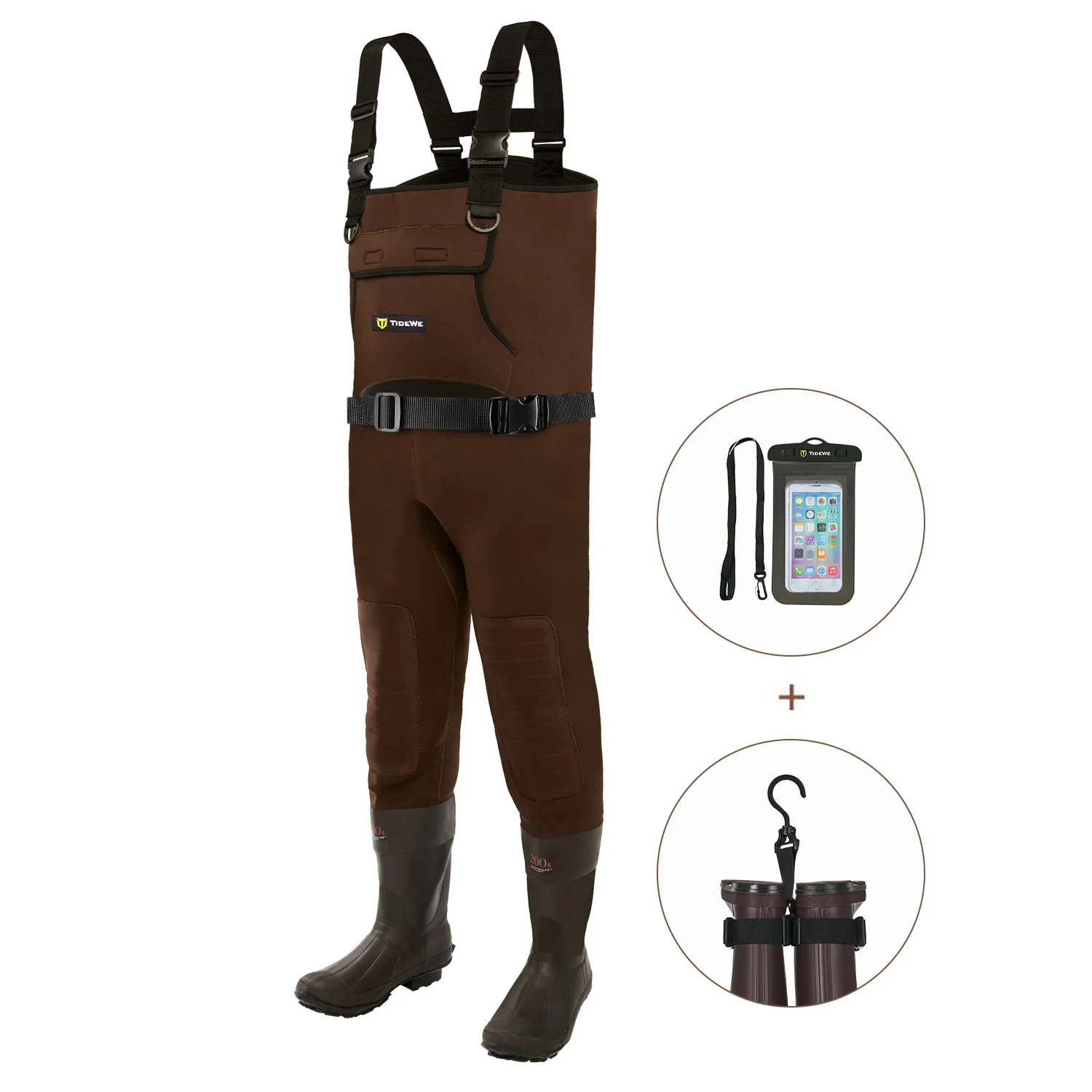 TideWe Neoprene Chest Waders for Men Waterproof Durable Fishing Waders - TIDEWE WADERS