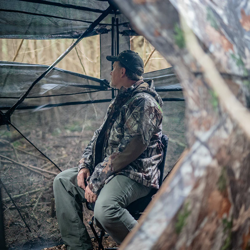TIDEWE Blinds | See Through with Carrying Bag,  Pop Up Ground Blinds 270 Degree - TIDEWE WADERS