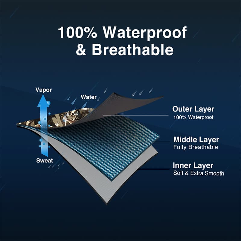 TideWe Breathable Insulated Chest Waders, 1200G Waterproof Bootfoot Duck Hunting Waders with Steel Shank Boots - TIDEWE WADERS