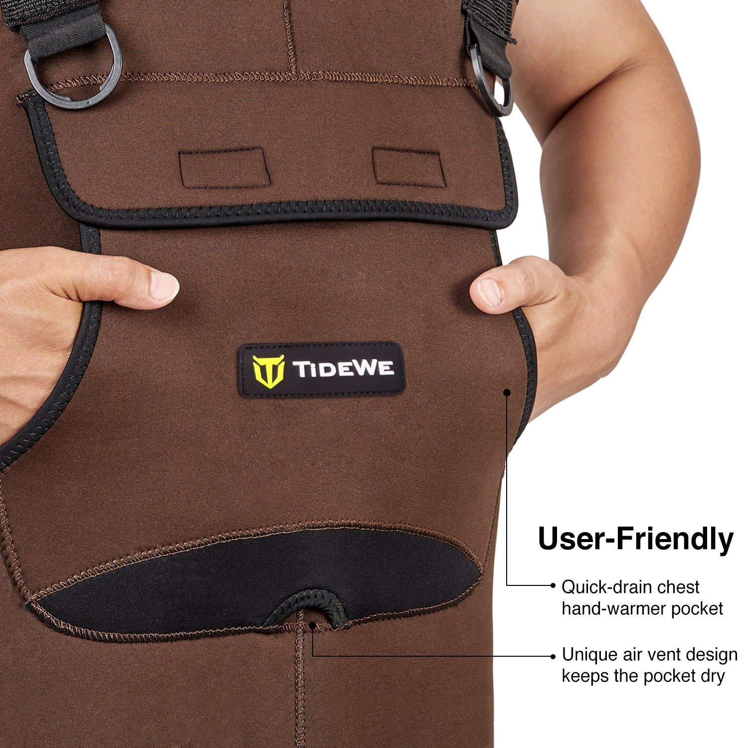 TideWe Neoprene Chest Waders for Men Waterproof Durable Fishing Waders - TIDEWE WADERS