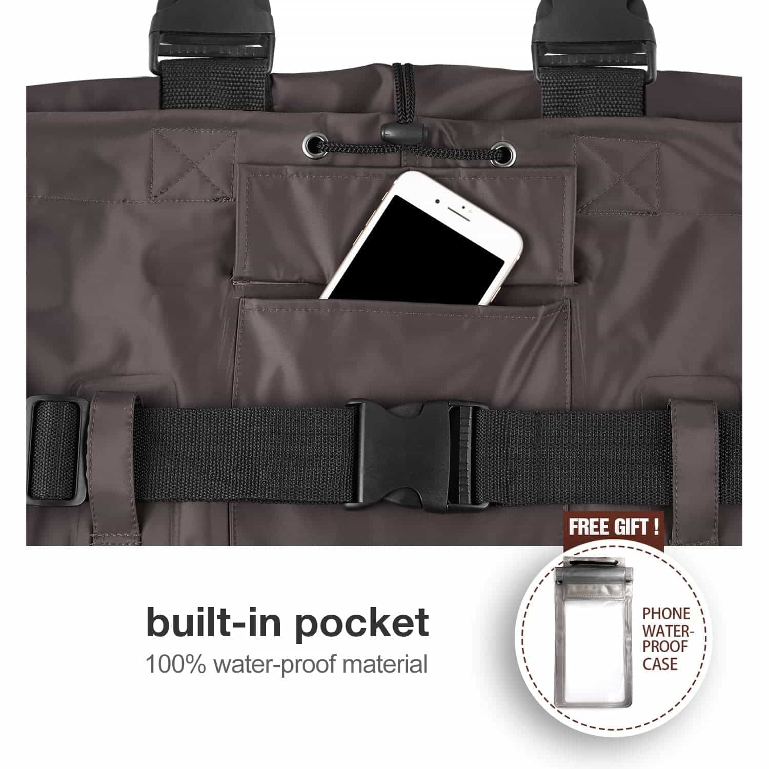 TideWe Fishing Waders PVC Waterproof Chest Wader With Bootfoots - TIDEWE WADERS