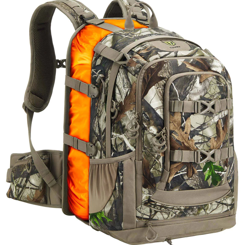 TIDEWE Hunting Backpack with Extendable Capacity 40 - 66L, Durable Hunting Pack with Rain Cover for Bow/Rifle/Pistol (Next Camo G2) - TIDEWE WADERS