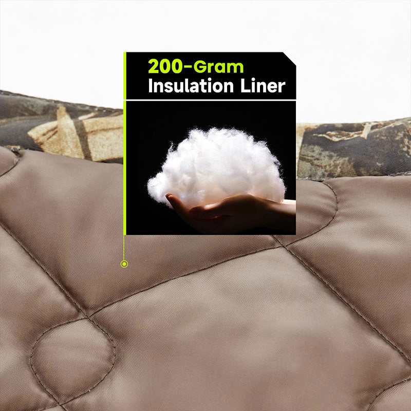 TideWe Breathable Insulated Chest Waders, 1600G Waterproof Bootfoot Duck Hunting Waders with Steel Shank Boots - TIDEWE WADERS