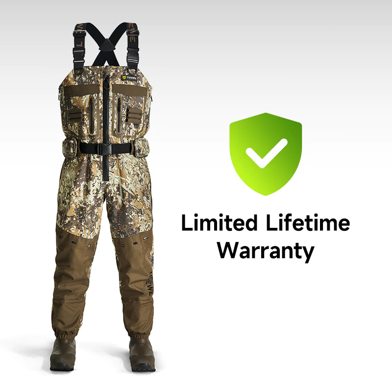TideWe DeepWade Zip Waders Duck Hunting Breathable Chest Waders - TIDEWE WADERS