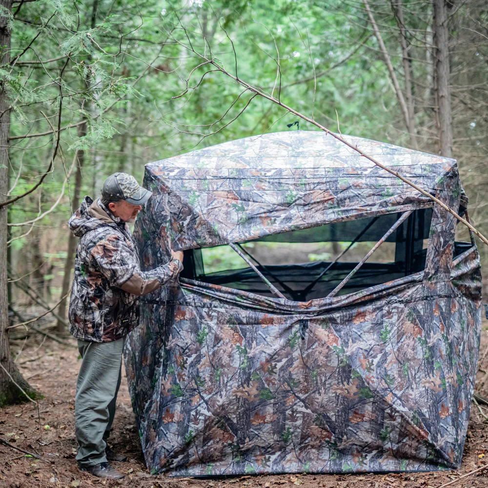 TIDEWE Blinds | See Through with Carrying Bag,  Pop Up Ground Blinds 270 Degree - TIDEWE WADERS