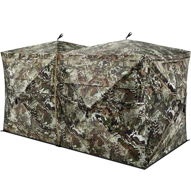 TideWe Blinds | 4-6 Person Turkey Hunting Blind See Through Camo Ground Blind - TIDEWE WADERS