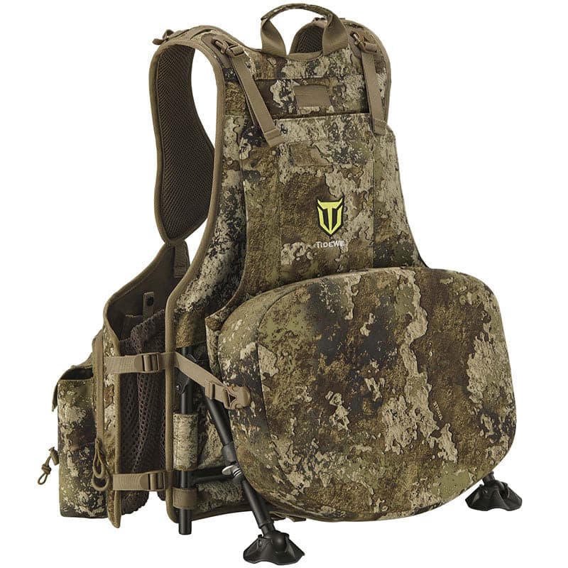 TideWe Turkey Vest with Seat with Game Pouch and Kickstand - TIDEWE WADERS