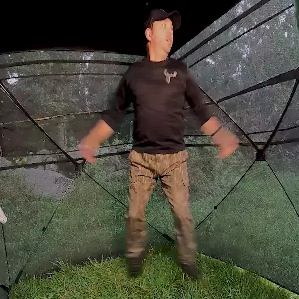 TIDEWE Blinds | See Through with Carrying Bag,  Pop Up Ground Blinds 270 Degree - TIDEWE WADERS