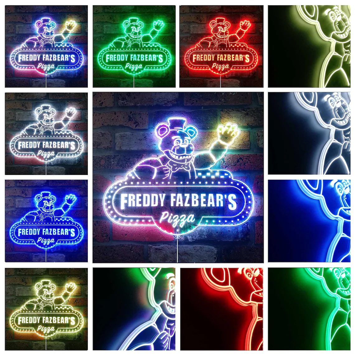 Freddy Fazbear's Pizza Edge-Lit Light Sign