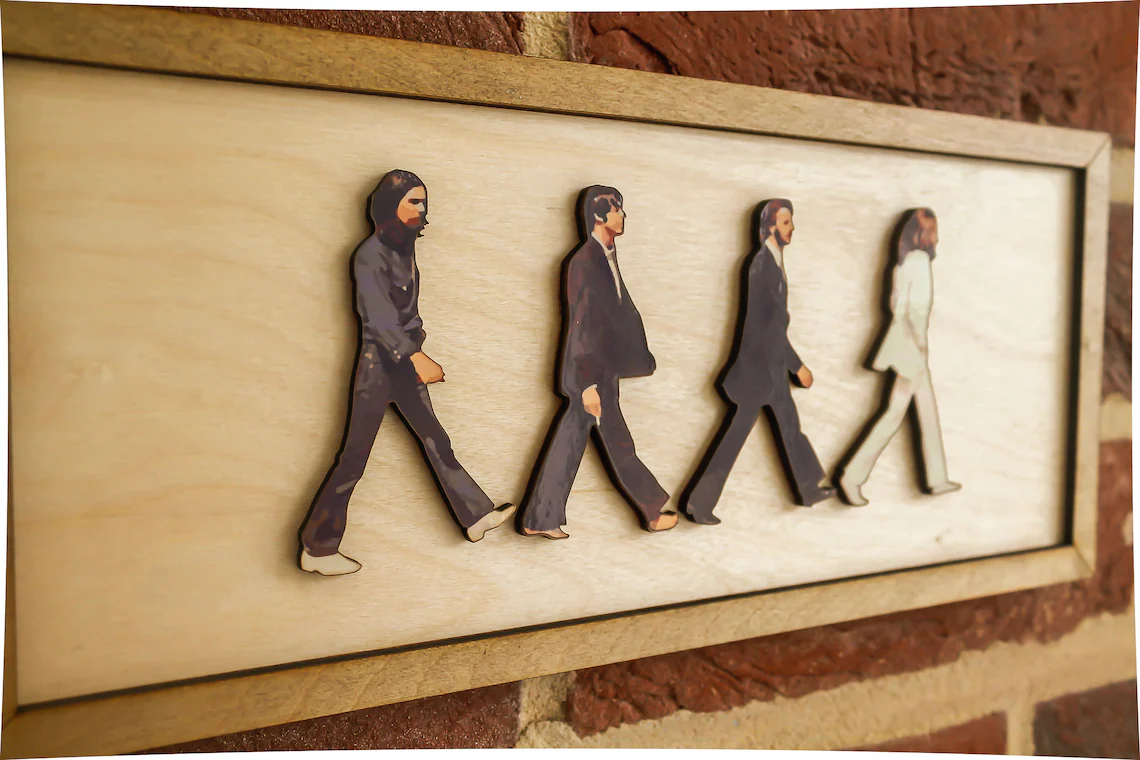 The Beatles Framed Abbey Road Portrait