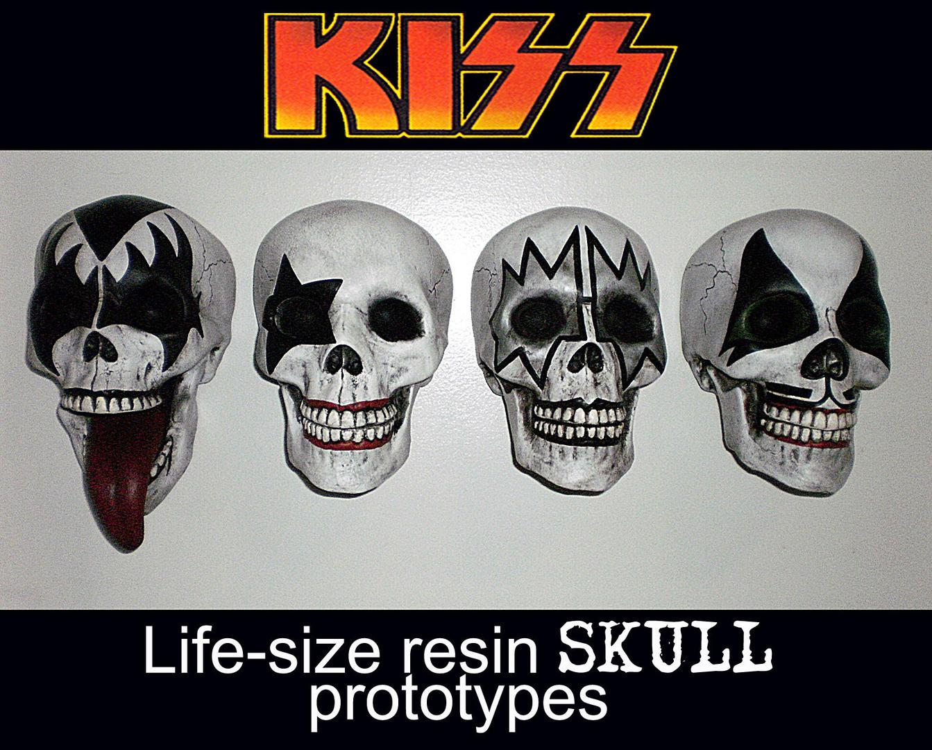 KISS Rare Prototype Life-Size Skull Wall Decor