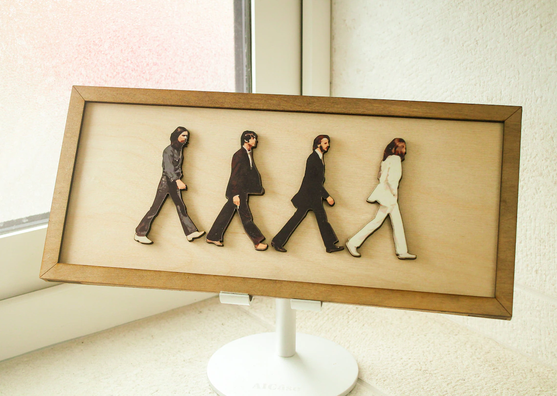 The Beatles Framed Abbey Road Portrait