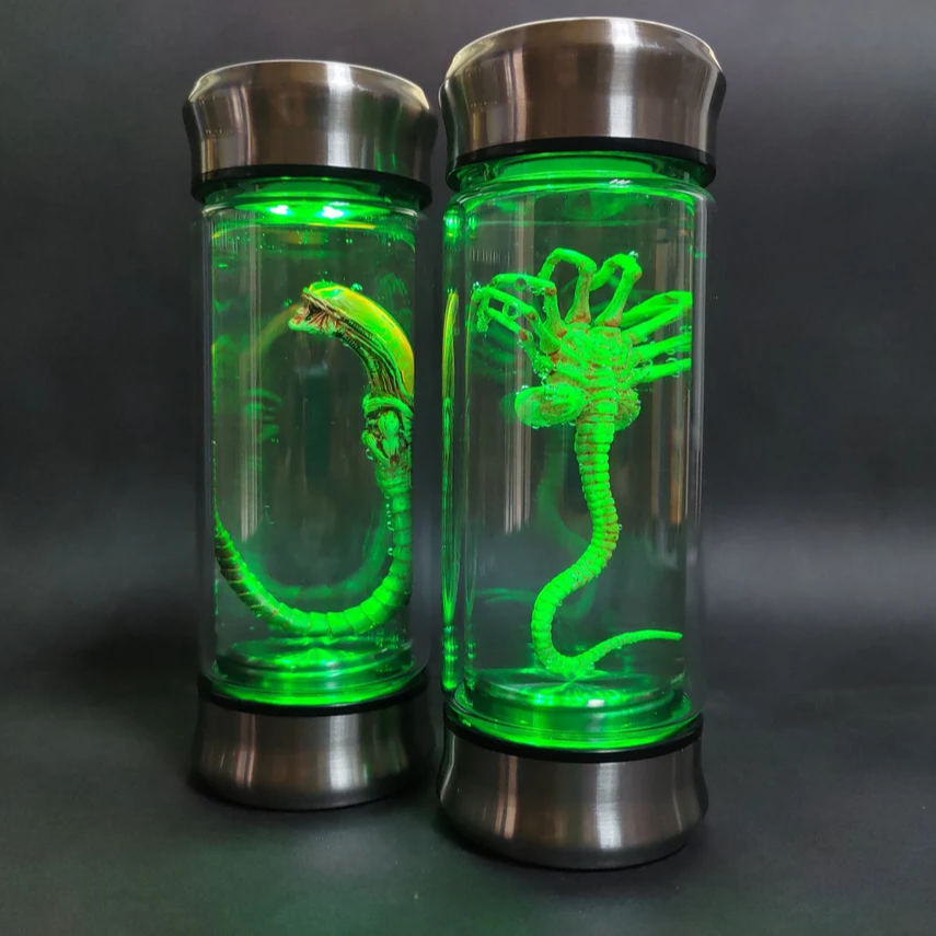 Alien Jar Xenomorph Specimen Facehugger Embryo Glass Jar