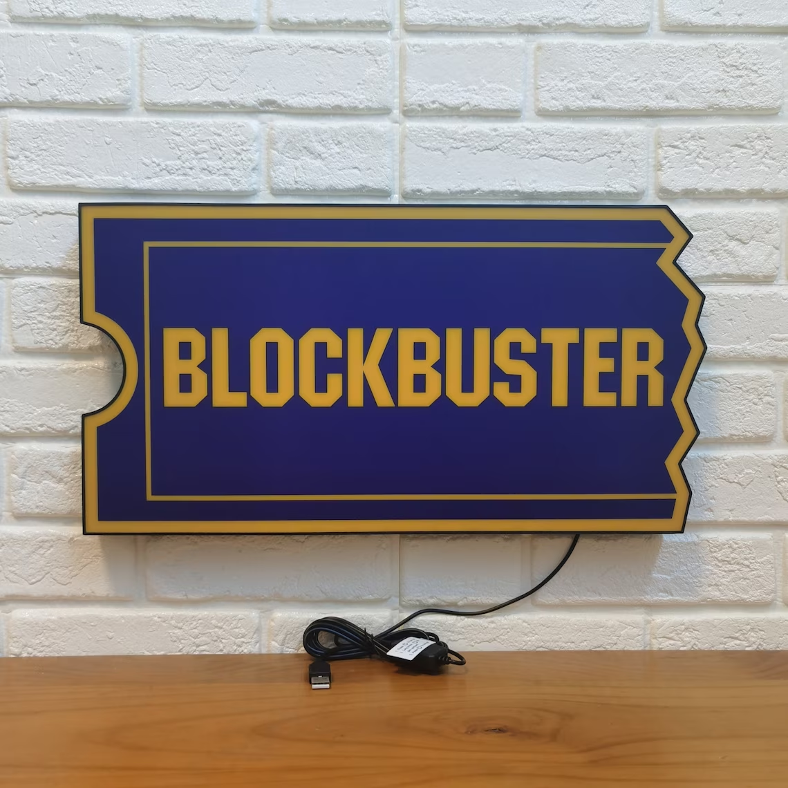 Blockbuster Video Sign LED Lightbox