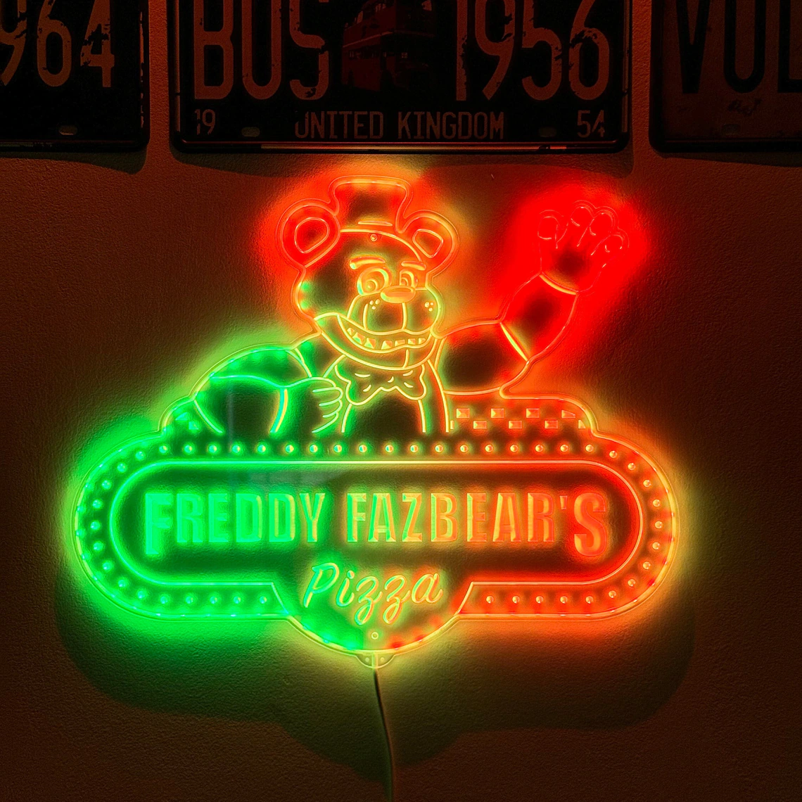 Freddy Fazbear's Pizza Edge-Lit Light Sign