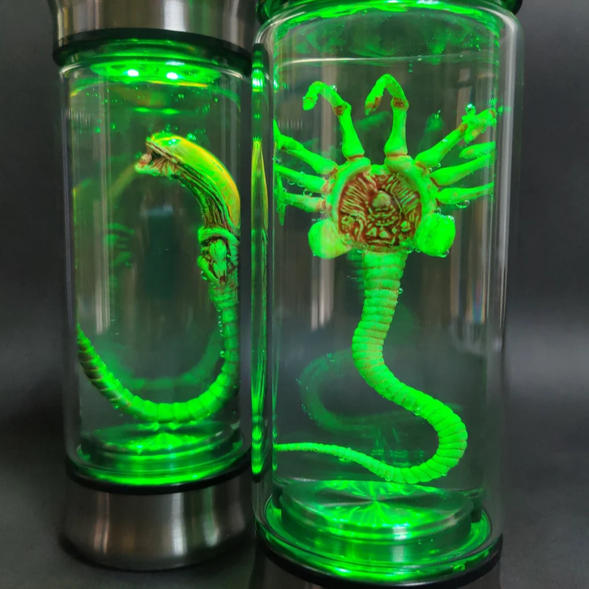 Alien Jar Xenomorph Specimen Facehugger Embryo Glass Jar
