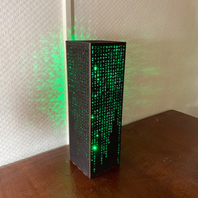 The Matrix Green Code Lamp