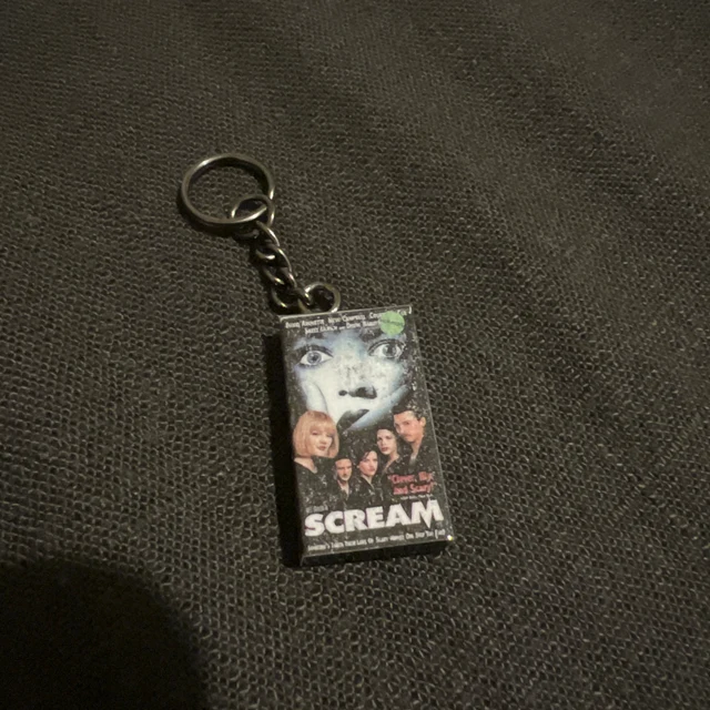 Miniature VHS Inspired Movie Keychain Charm