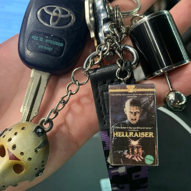 Miniature VHS Inspired Movie Keychain Charm