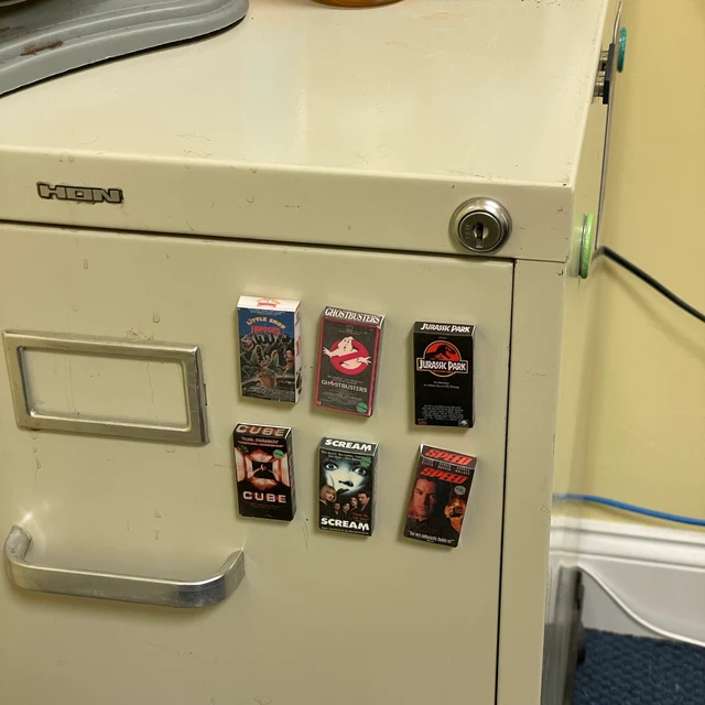 Miniature VHS Inspired Movie Magnet