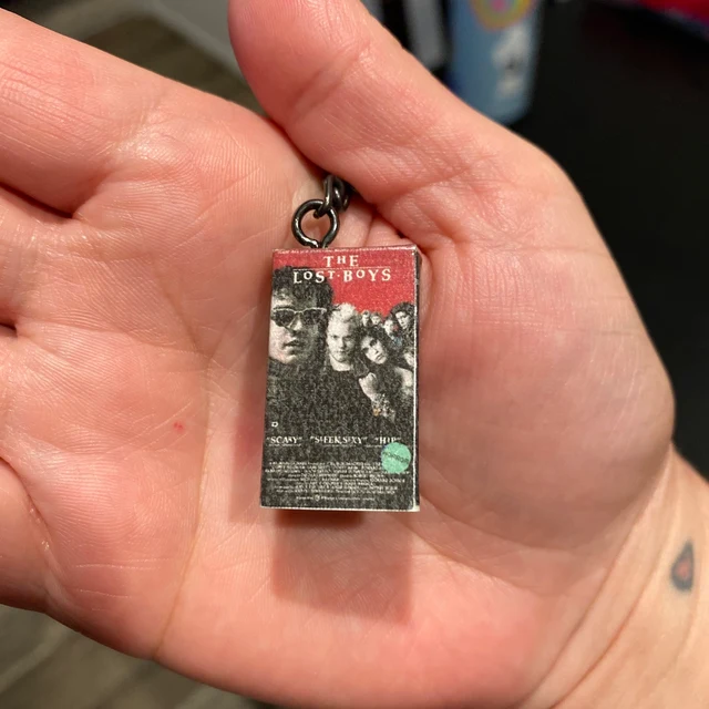 Miniature VHS Inspired Movie Keychain Charm