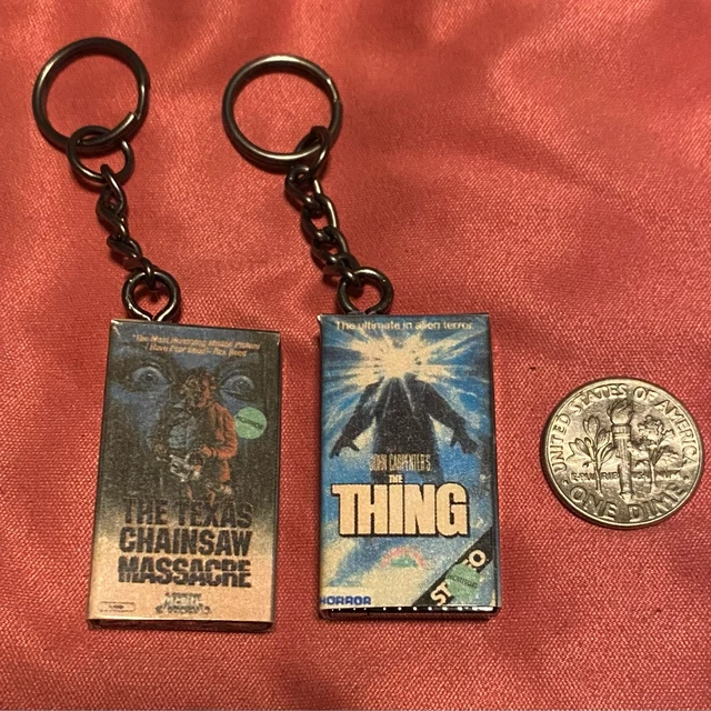 Miniature VHS Inspired Movie Keychain Charm