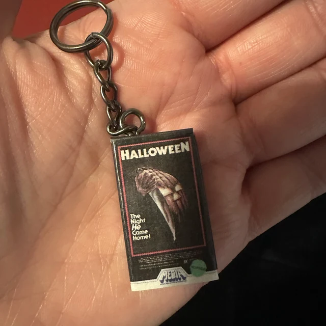 Miniature VHS Inspired Movie Keychain Charm
