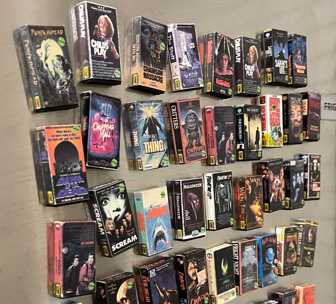Miniature VHS Inspired Movie Magnet