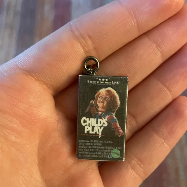 Miniature VHS Inspired Movie Keychain Charm