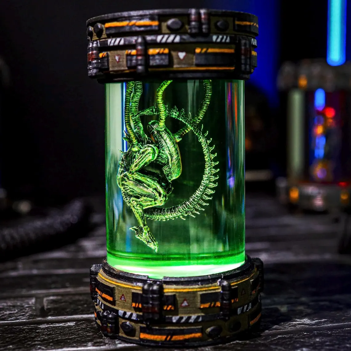 Alien Xenomorph Epoxy Lamp