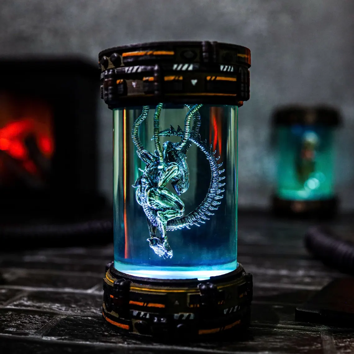 Alien Xenomorph Epoxy Lamp